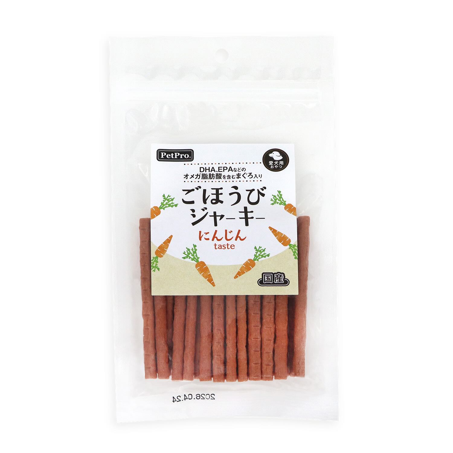 ごほうびジャーキー にんじんtaste 100g - ペットフード・ペット